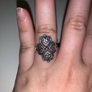 James Avery Adorned Hearts Ring